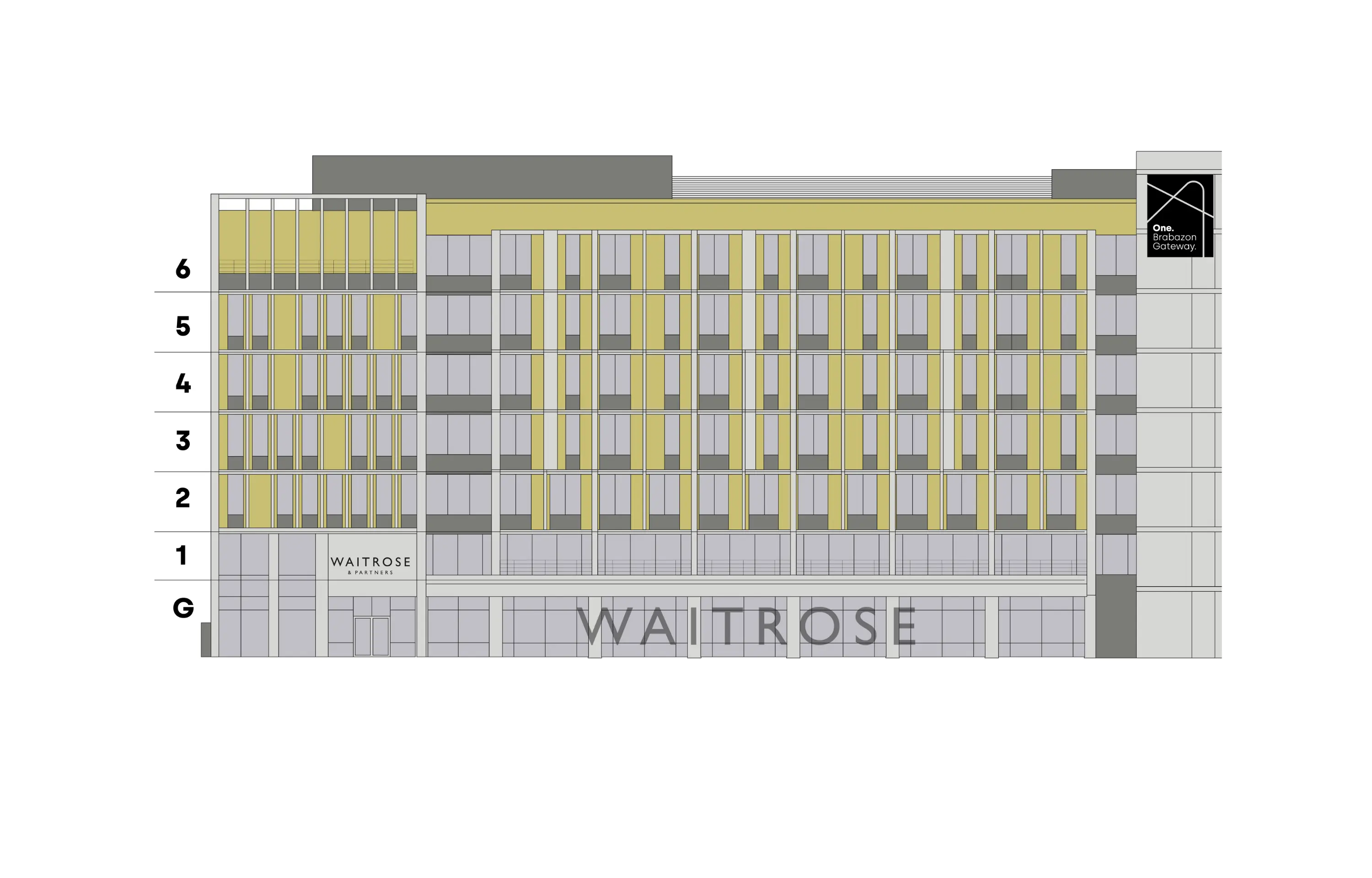 Schedule of areas diagram for One Brabazon Gateway office for rent at Brabazon in North Bristol