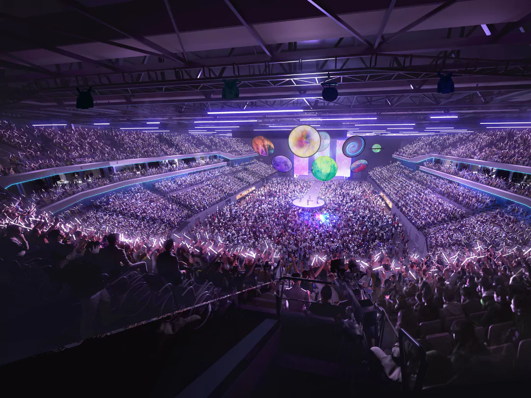 Enthusiastic fans captivated by the energy of a live event, creating an unforgettable and electric atmosphere.