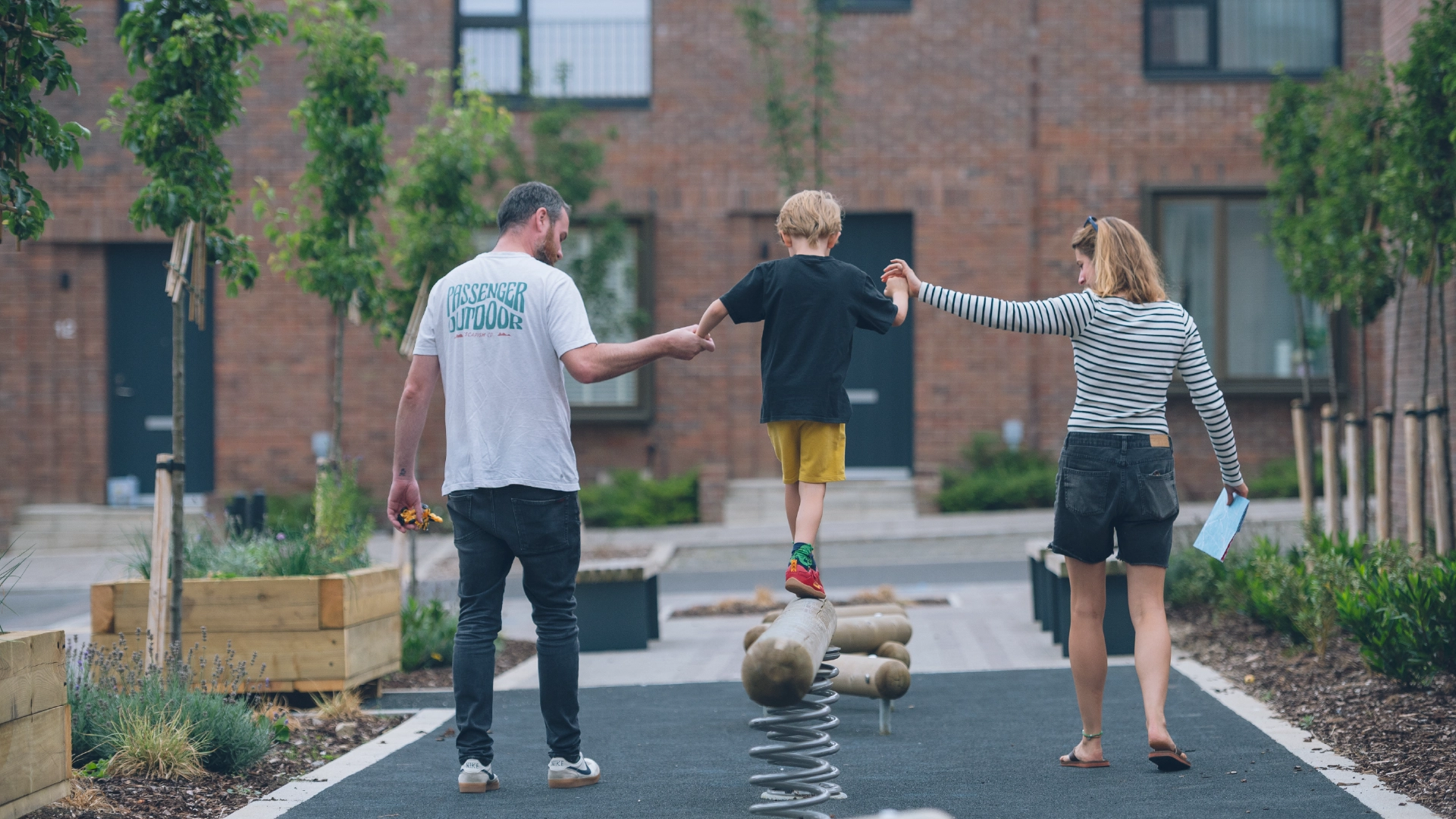 Community Hub Family At Pocket Park
